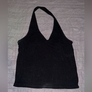 American Eagle black halter top